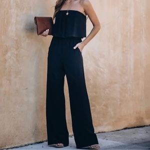 VICI Supreme Strapless Pocketed Jumpsuit